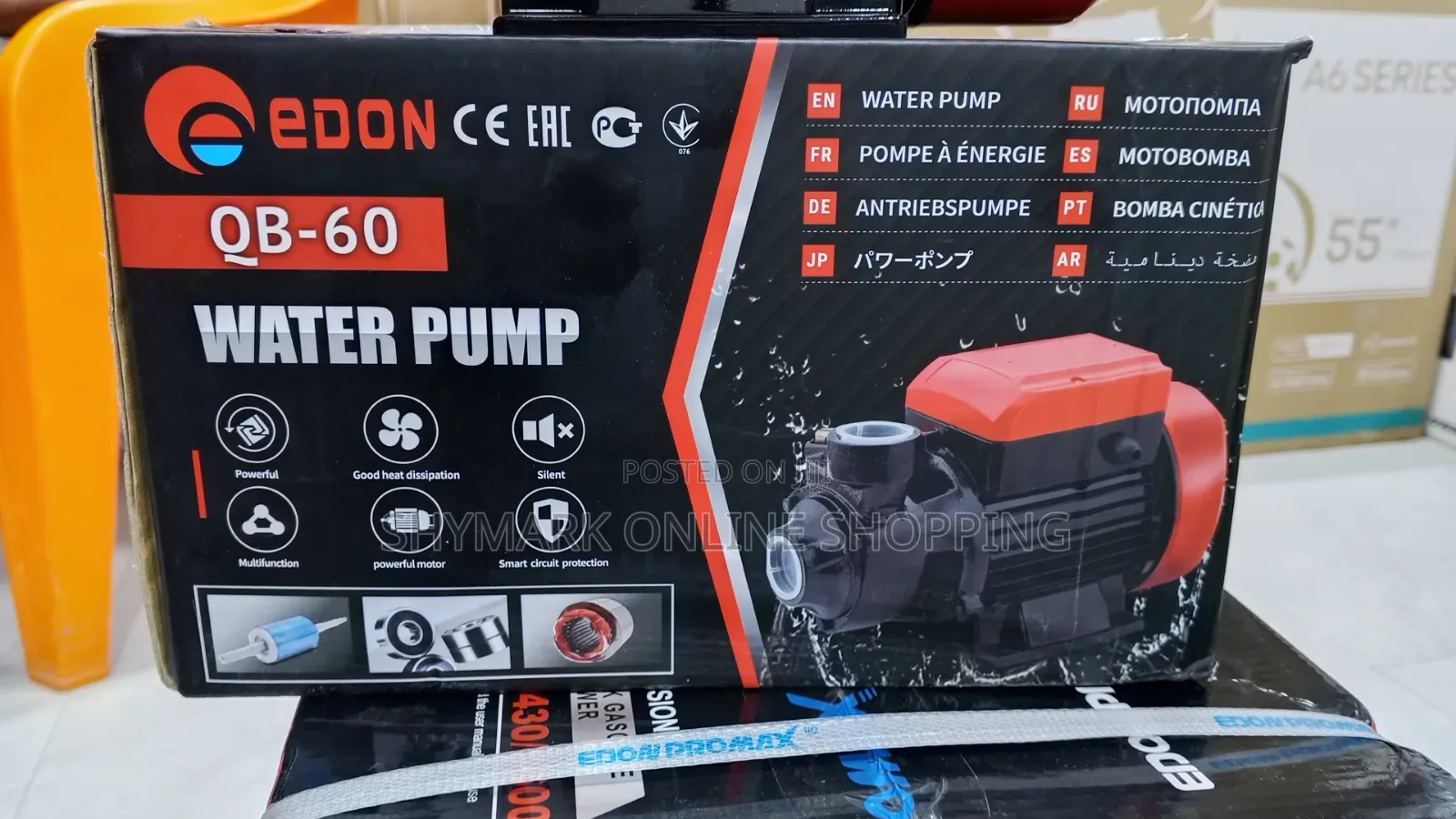 Edon Water Pump 0.5hp Model Qb-60