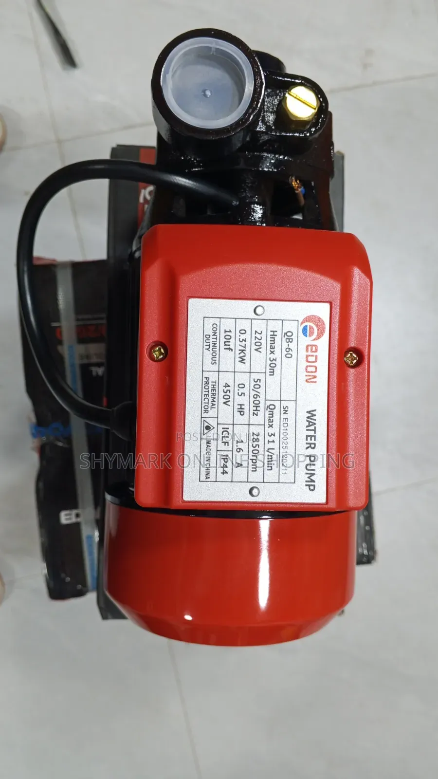 Edon Water Pump 0.5hp Model Qb-60