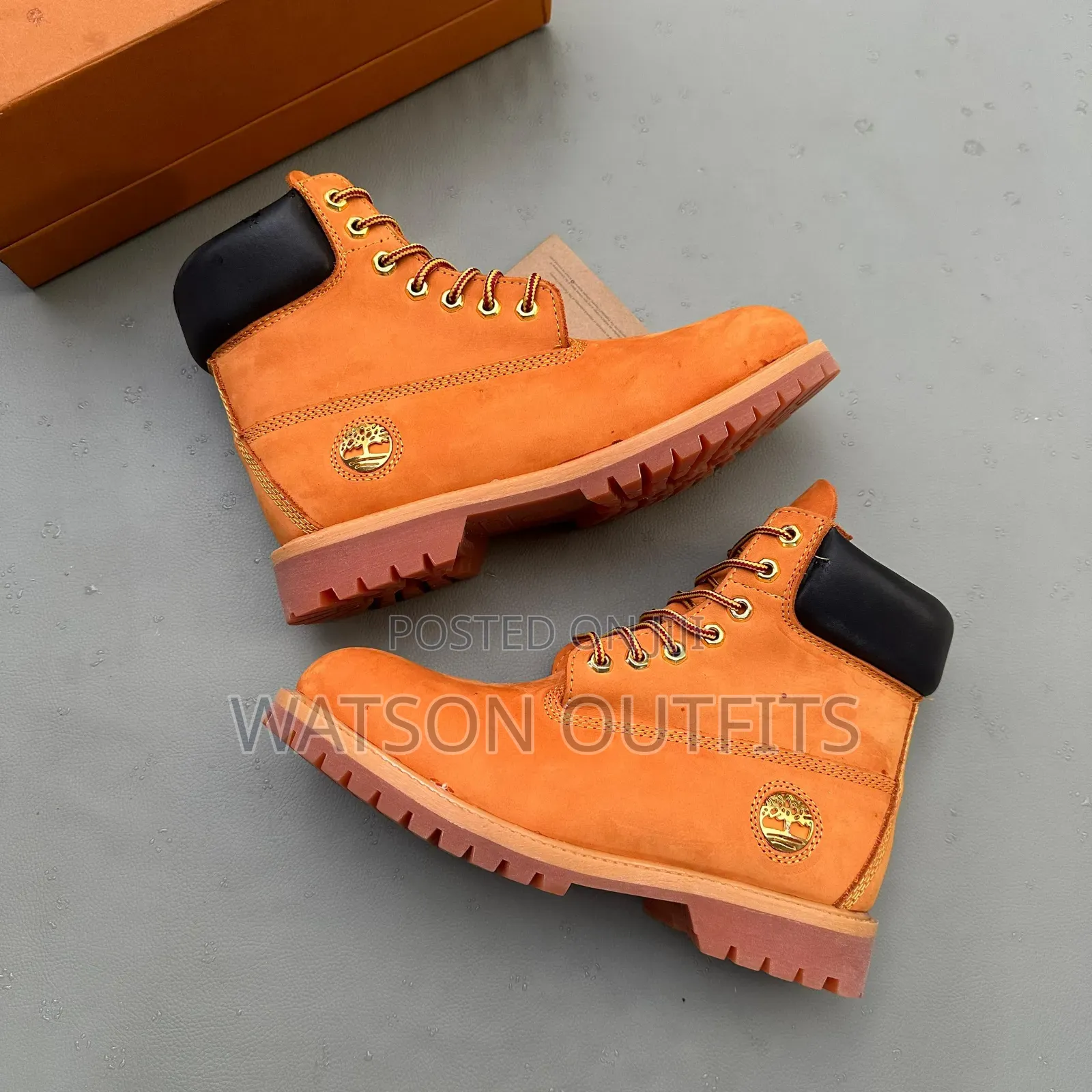 Men's Leather Shoes Timberland Boots Za Mhuri Wa Chuma