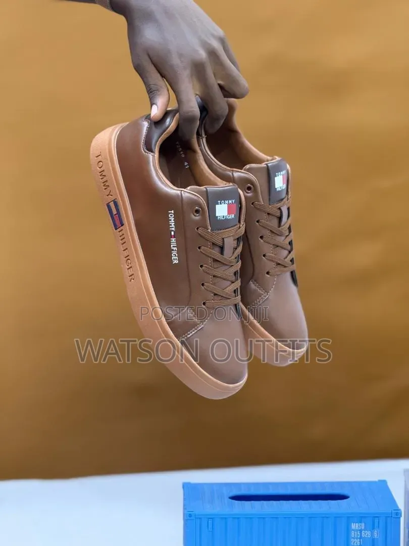 Men's Leather Shoes or Raba Hotly Made Za Tommy Hilfiger Brand
