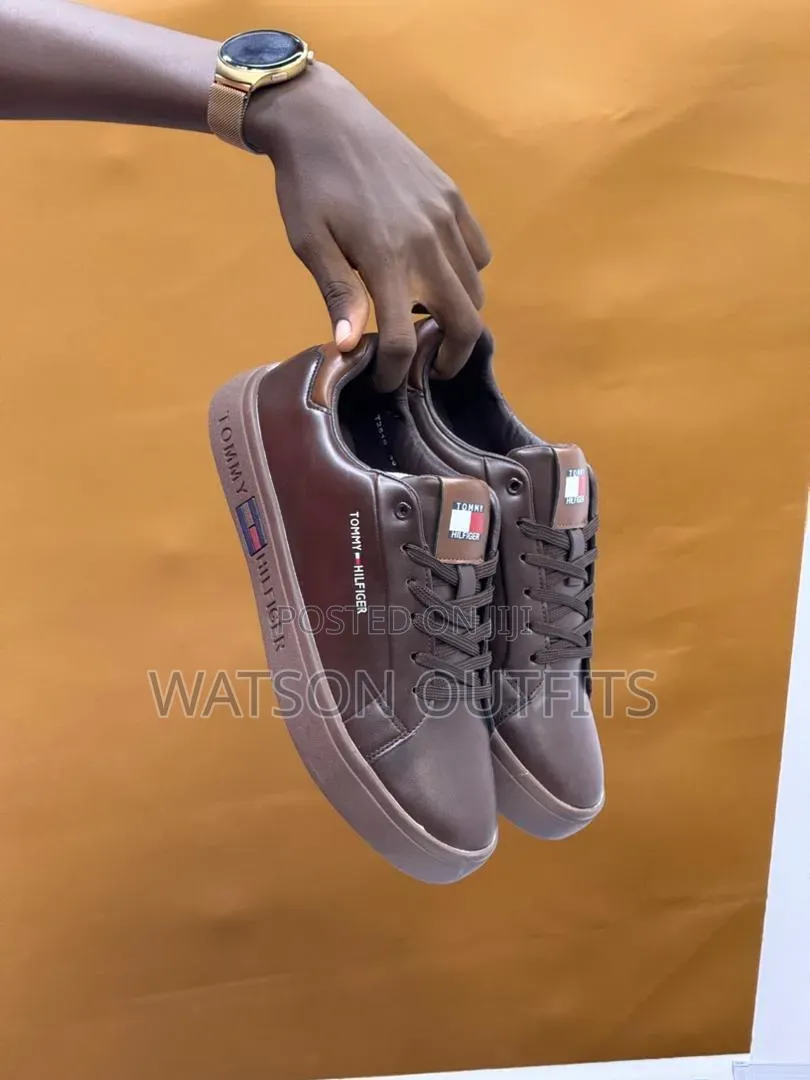 Men's Leather Shoes or Raba Hotly Made Za Tommy Hilfiger Brand