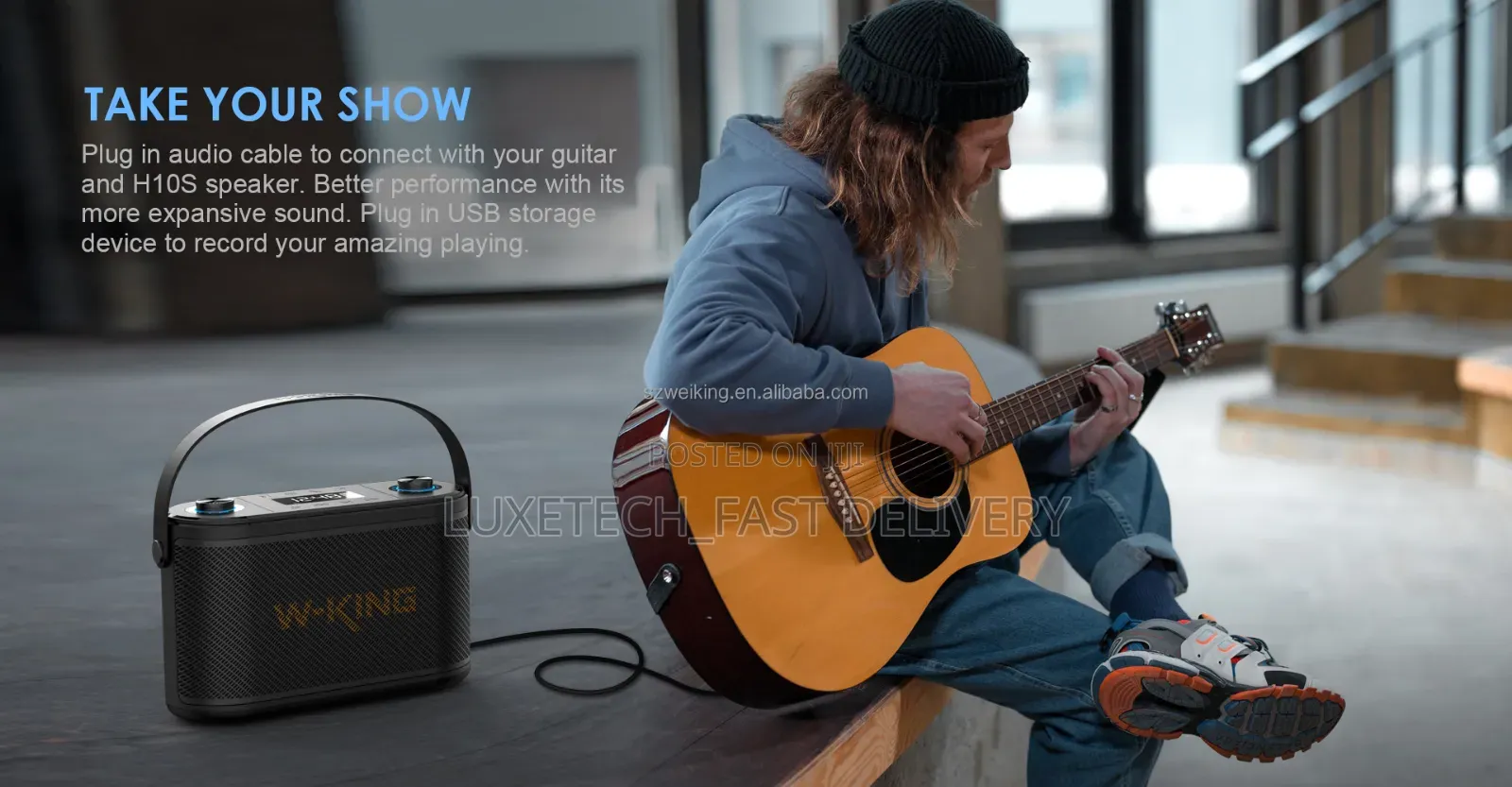 W-King H10s Portable Speaker With 1 Microphone