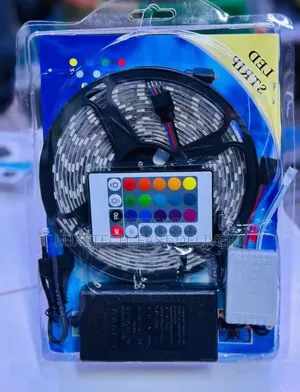 3-Meters RGB Led Strip Light With Remote Control and Power Adapter