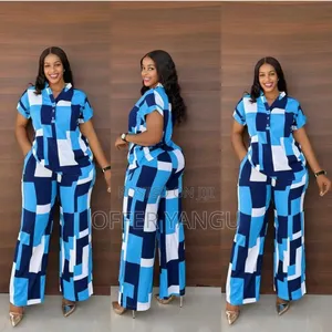 Geometric Print Two-Piece Set
