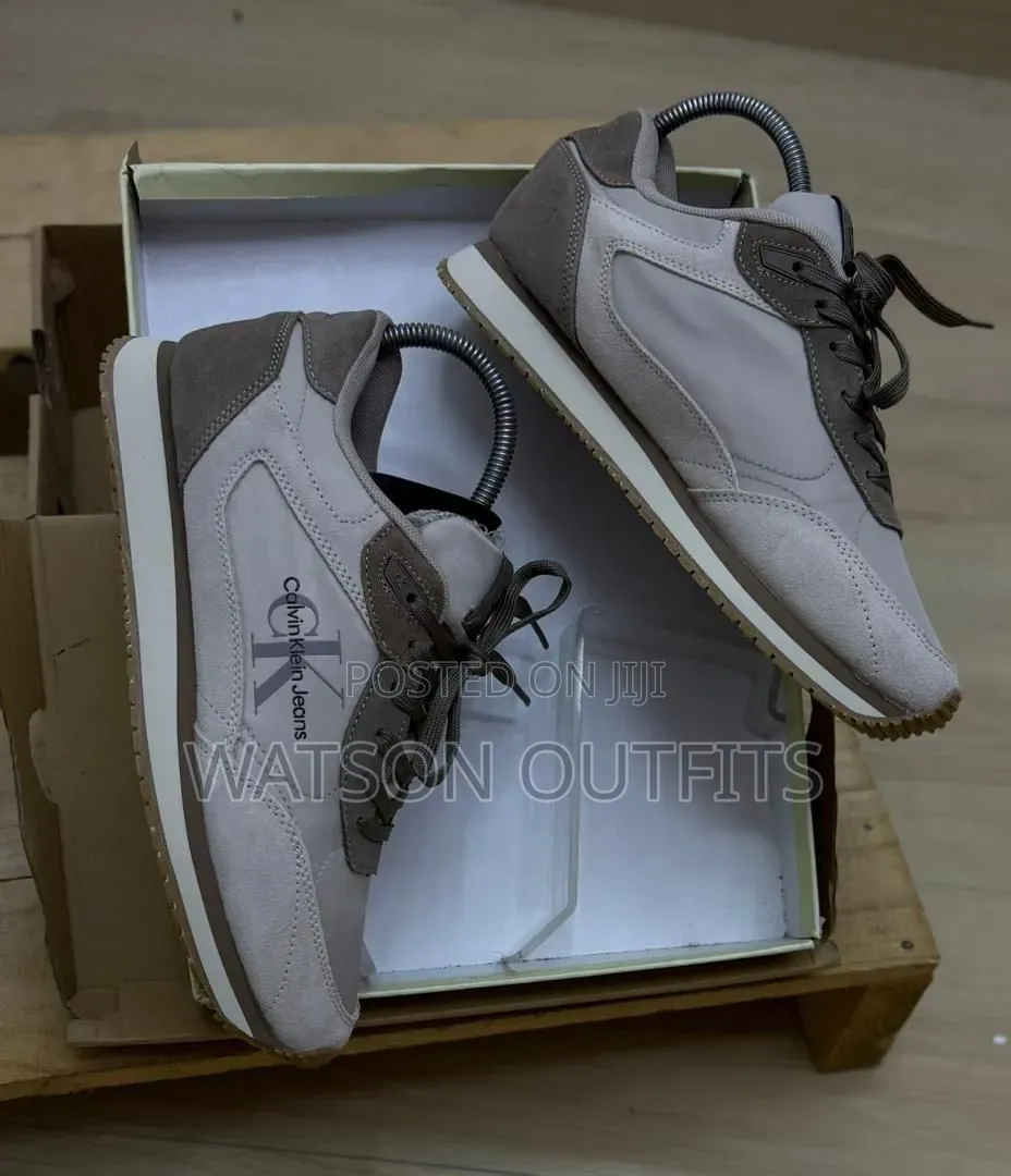 Men's Leather Shoes Ck or Calvin Klein Branded Materials Quality