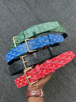 Goyard Belts Featuring Iconic Chervon Available