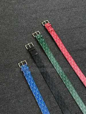 Goyard Belts Featuring Iconic Chervon Available