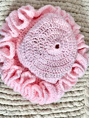Crocheted Ruffle Hat