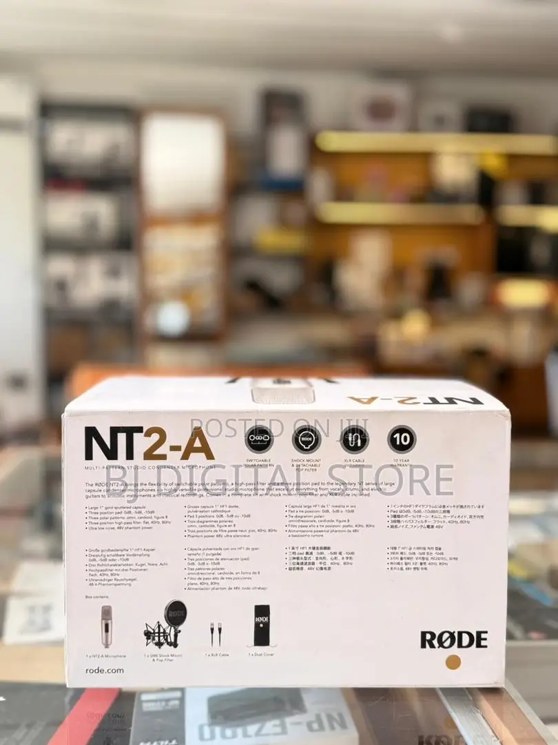 Rode Nt2-a Large-Diaphragm Multipattern Condenser Microphone