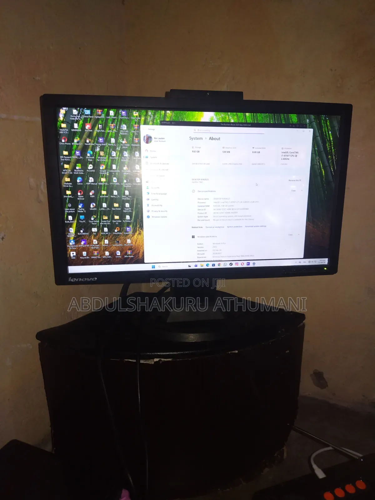 Desktop Computer Dell OptiPlex 7060 8GB Intel Core i7 SSD 1T