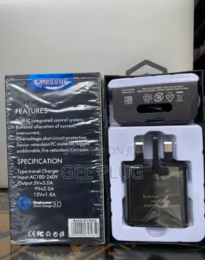 Samsung Fast Charger Qc 3.0 Usb-C Adapter