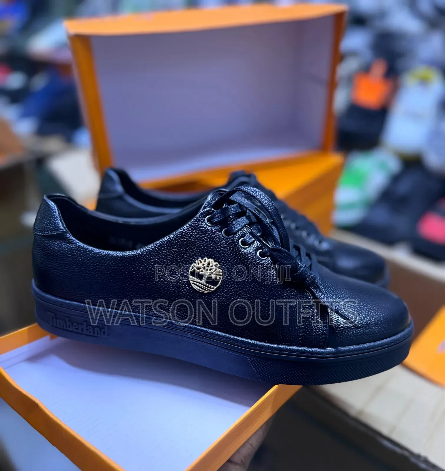 Men's Leather Shoes Materials New and Original Timberland Branded