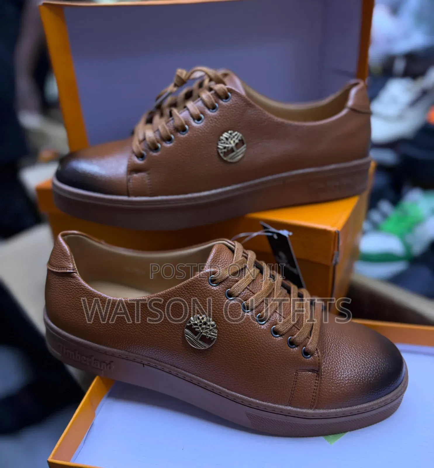 Men's Leather Shoes Materials New and Original Timberland Branded