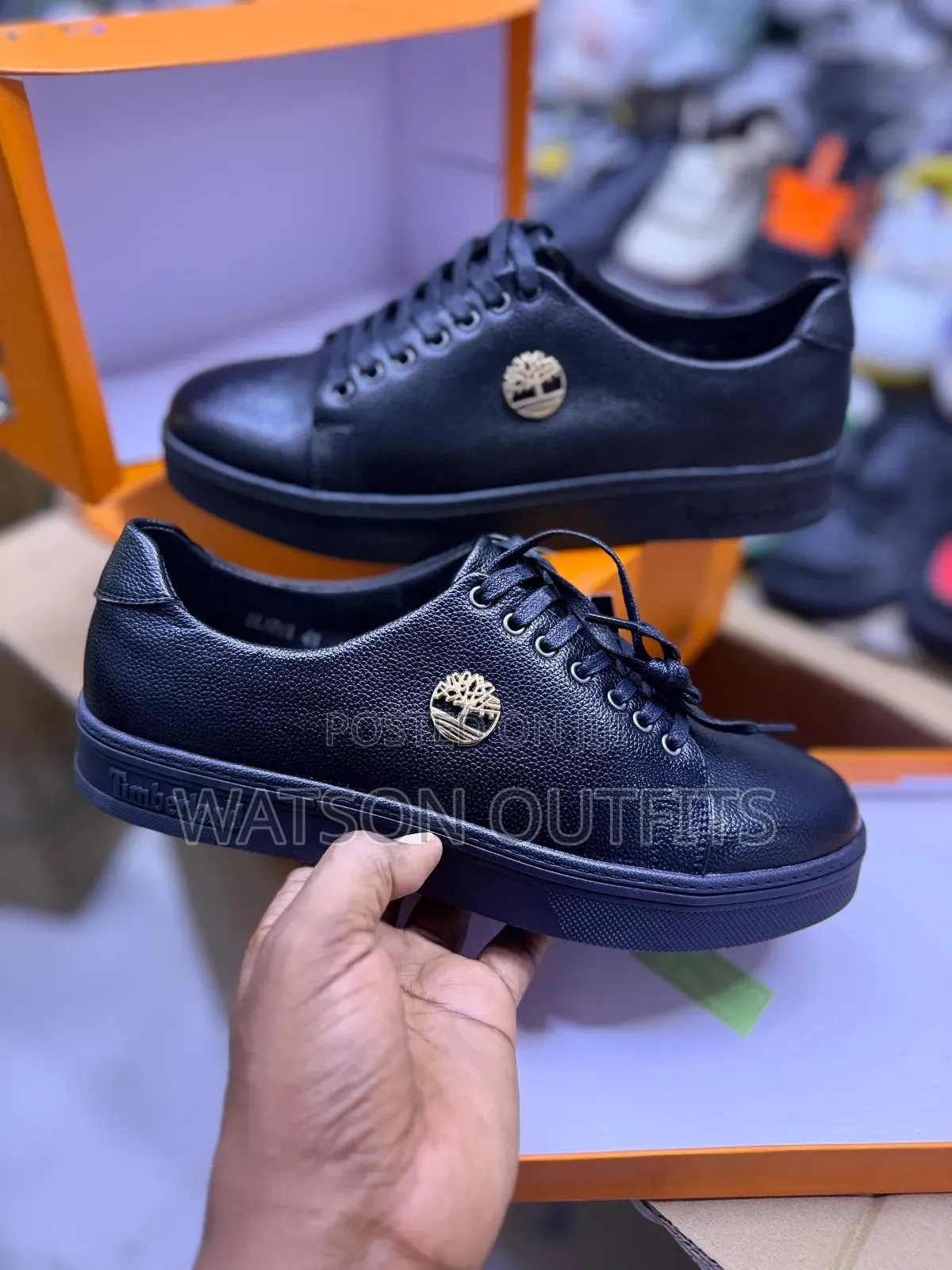 Men's Leather Shoes Materials New and Original Timberland Branded