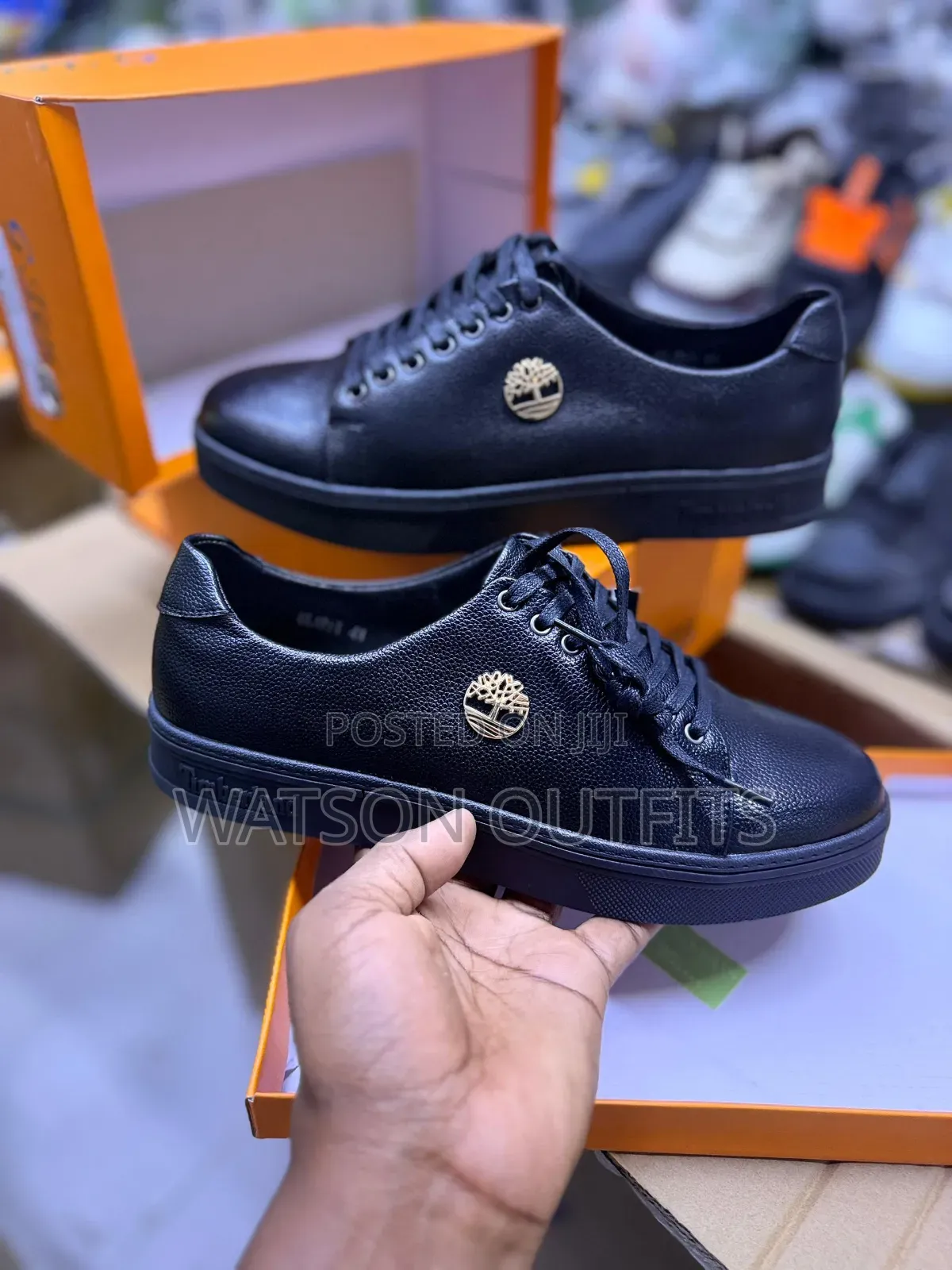 Men's Leather Shoes Materials New and Original Timberland Branded