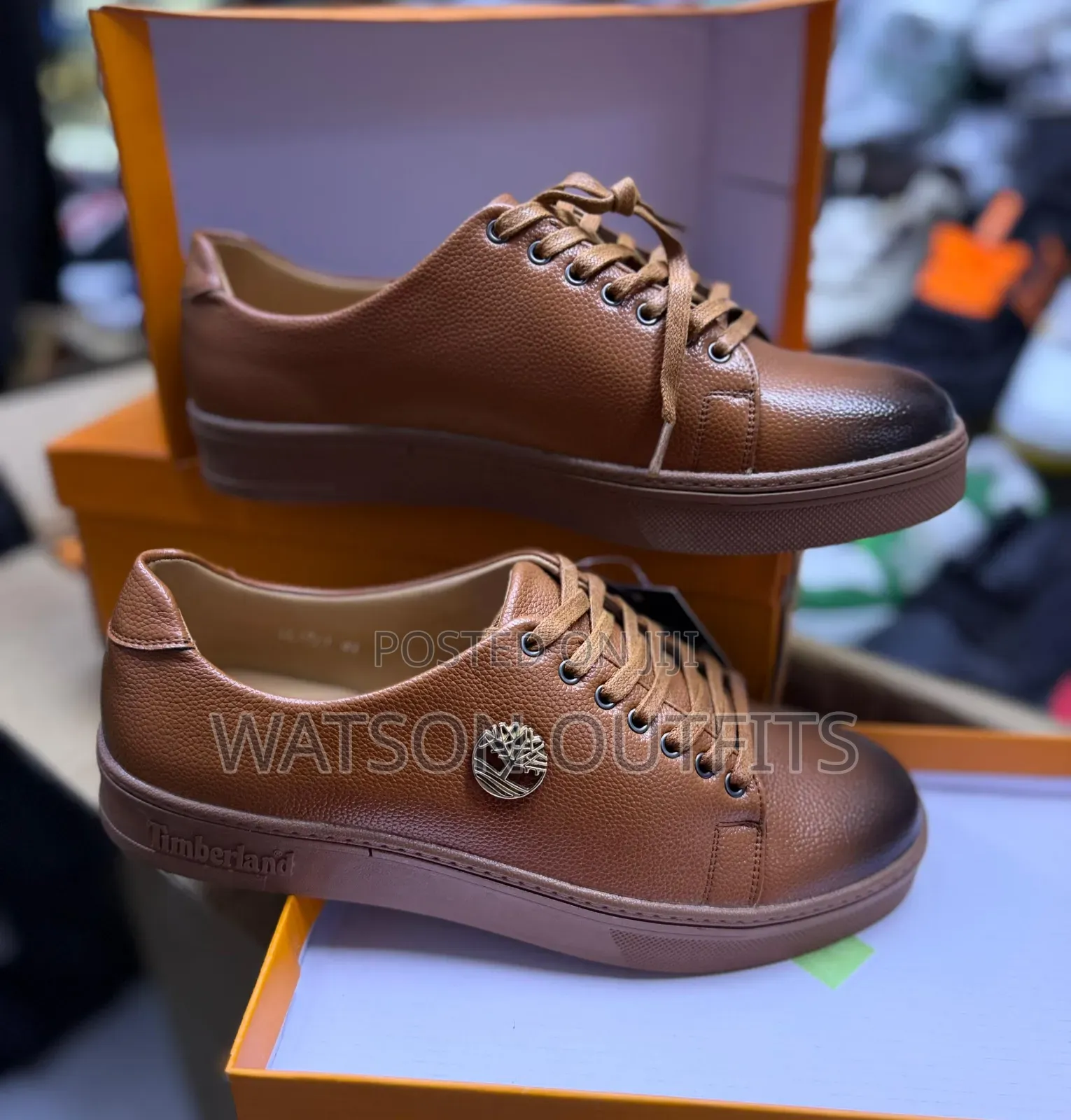 Men's Leather Shoes Materials New and Original Timberland Branded
