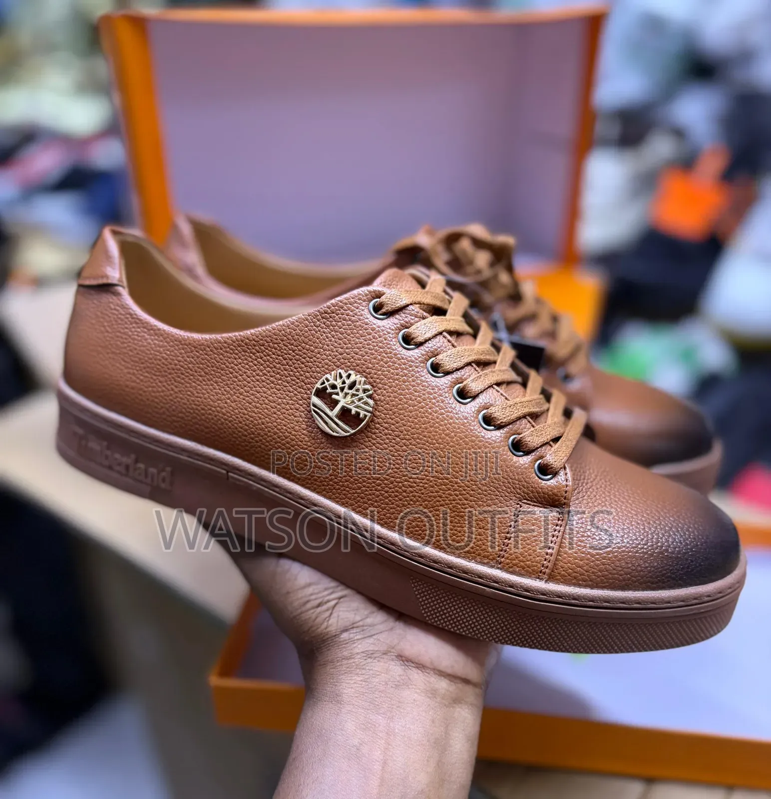Men's Leather Shoes Materials New and Original Timberland Branded