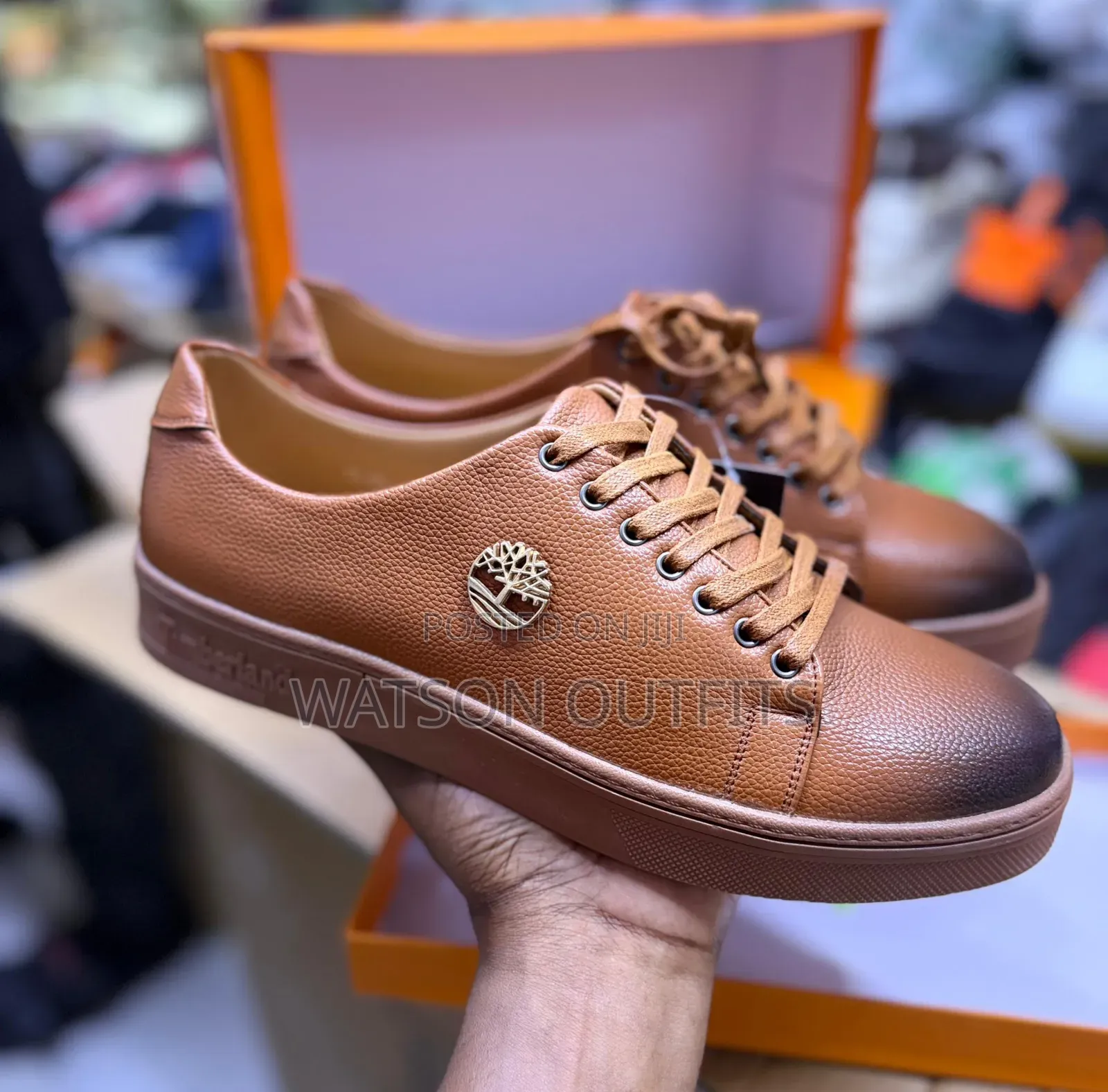 Men's Leather Shoes Materials New and Original Timberland Branded