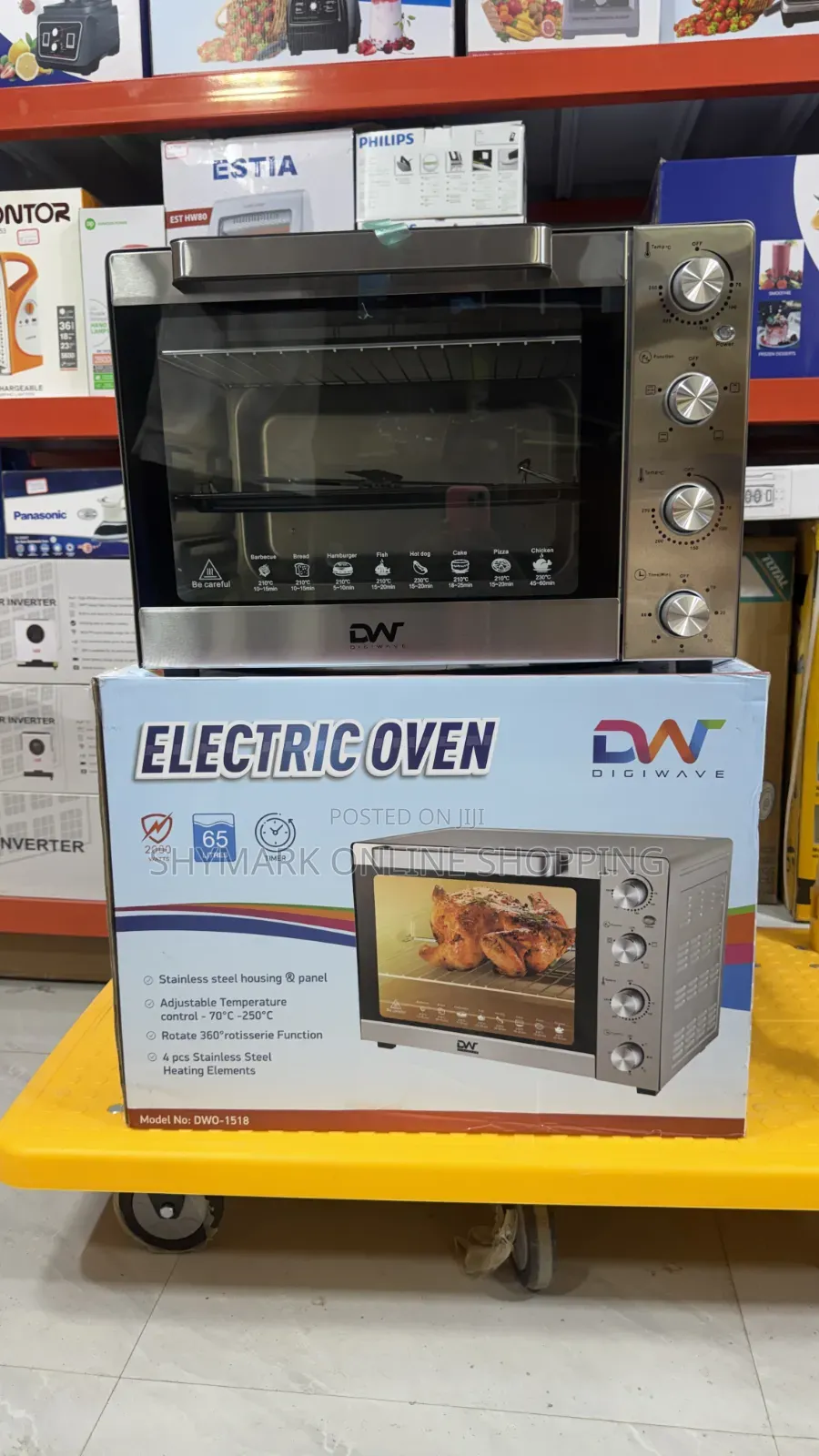 Digiwave Electric Oven 65l (Dwo-1518)