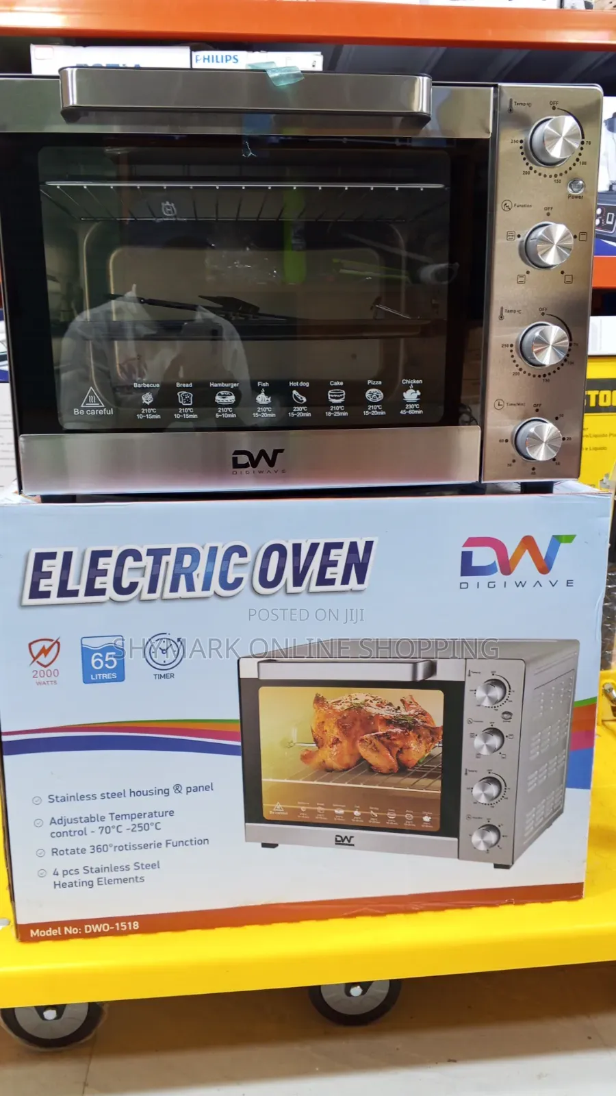 Digiwave Electric Oven 65l (Dwo-1518)