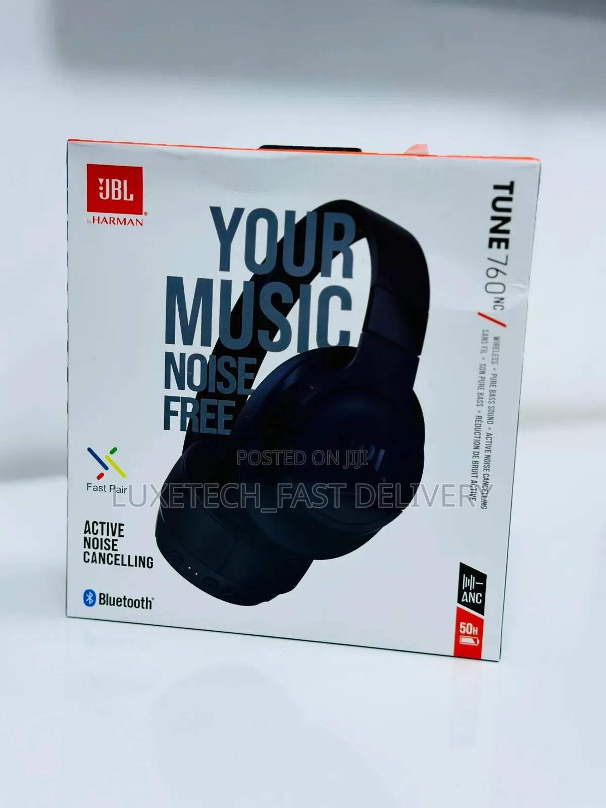 JBL Tune 760nc Wireless Headphones With Active Noise Cancellation