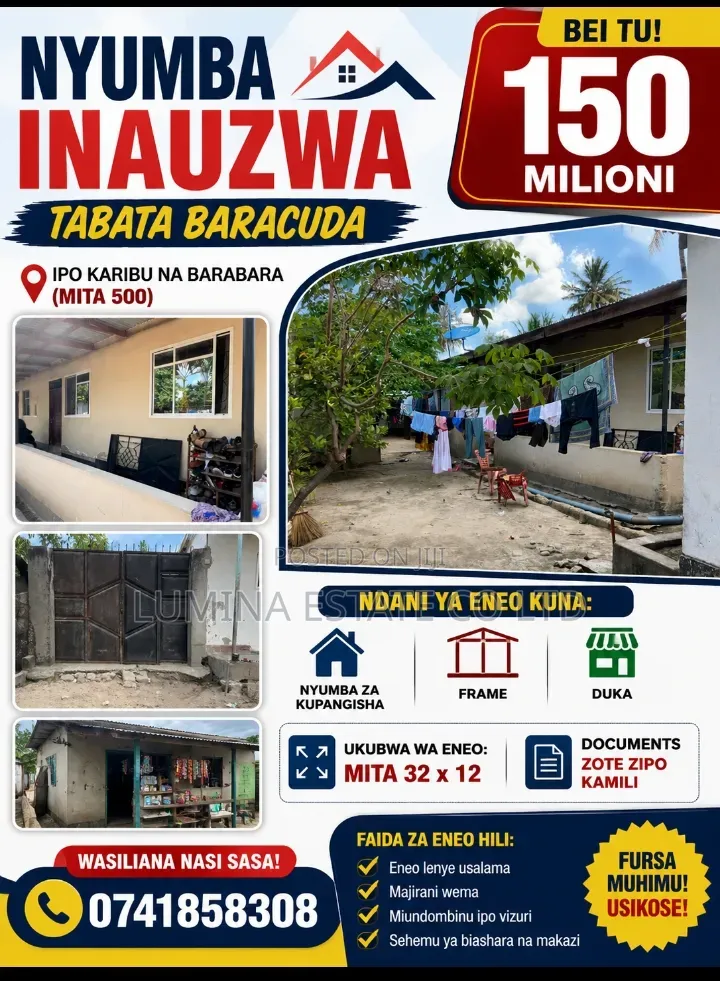 Nyumba Zinauzwa Goba