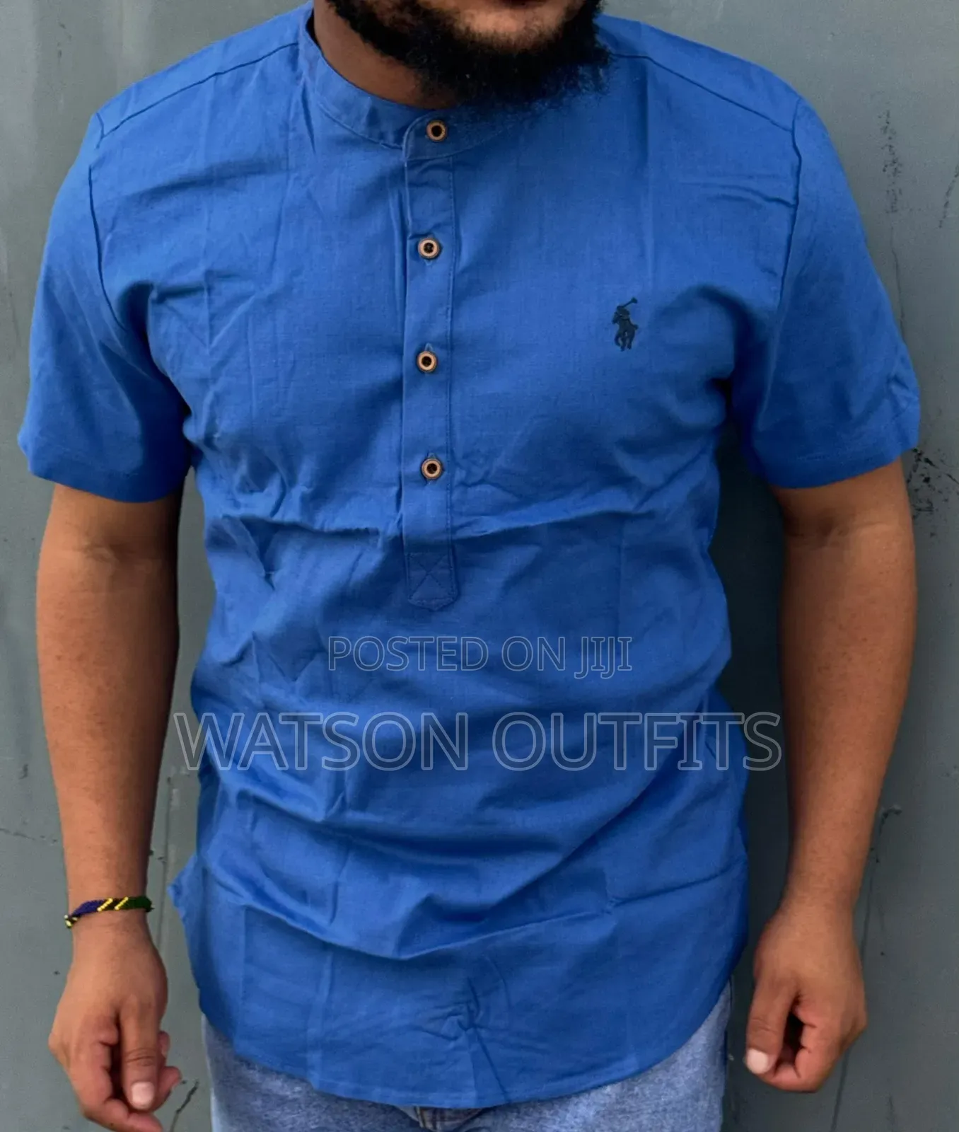Men's New and Original Shirts Chinese Collar Linen Heavy Materials