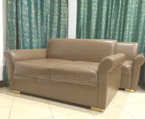 Brown Pu Leather 7-Seater