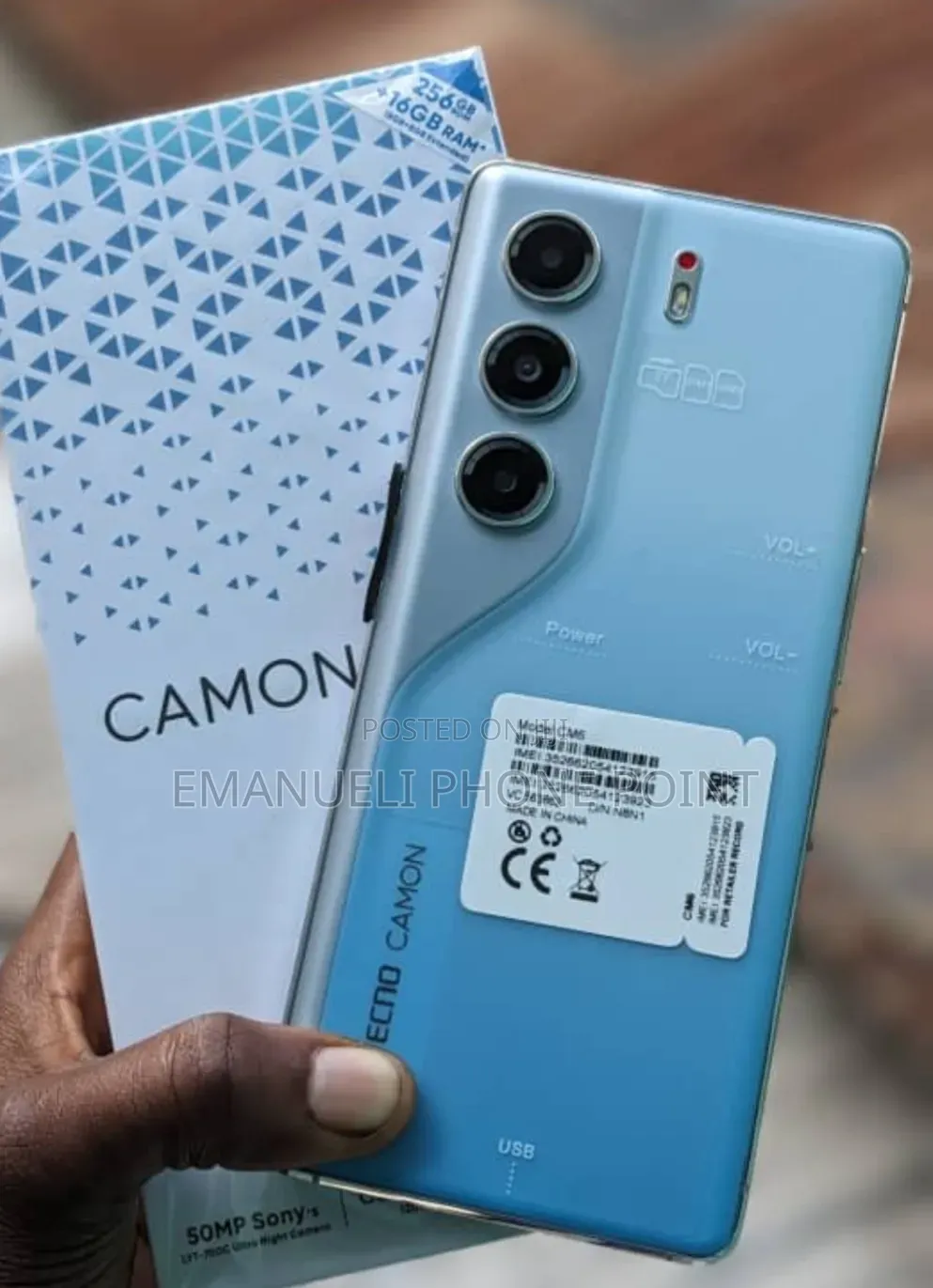 New Tecno Camon 40 Pro 5G 256 GB Blue