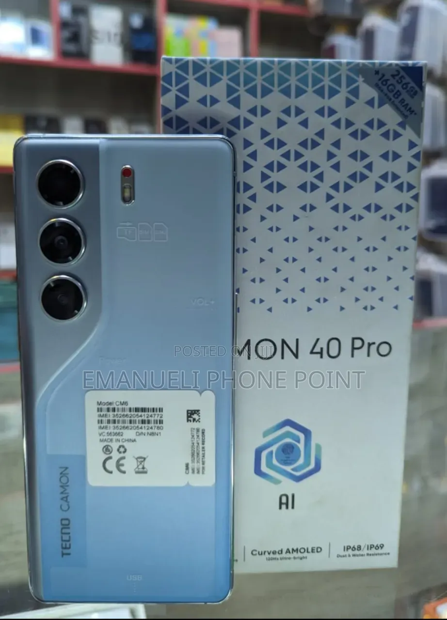 New Tecno Camon 40 Pro 5G 256 GB Blue