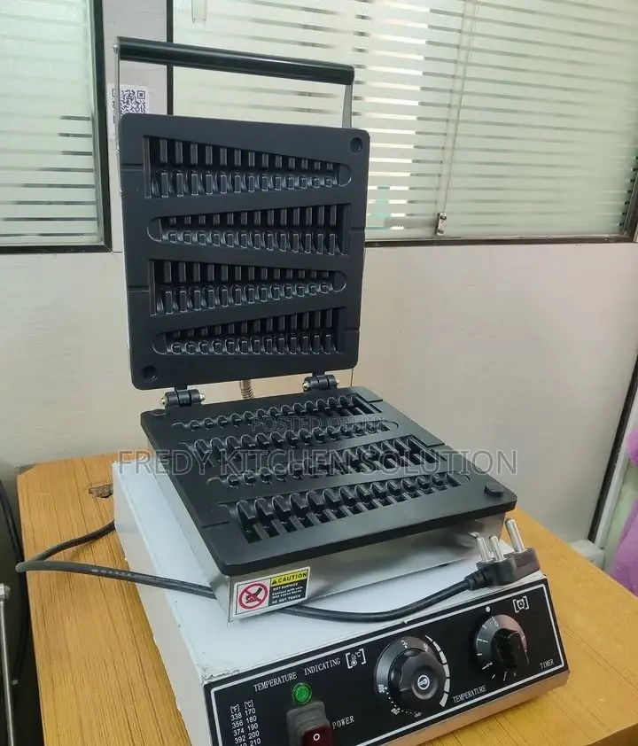 Commercial Electric Lolly Waffle Maker, Used to Bake Stick-Shaped Waff