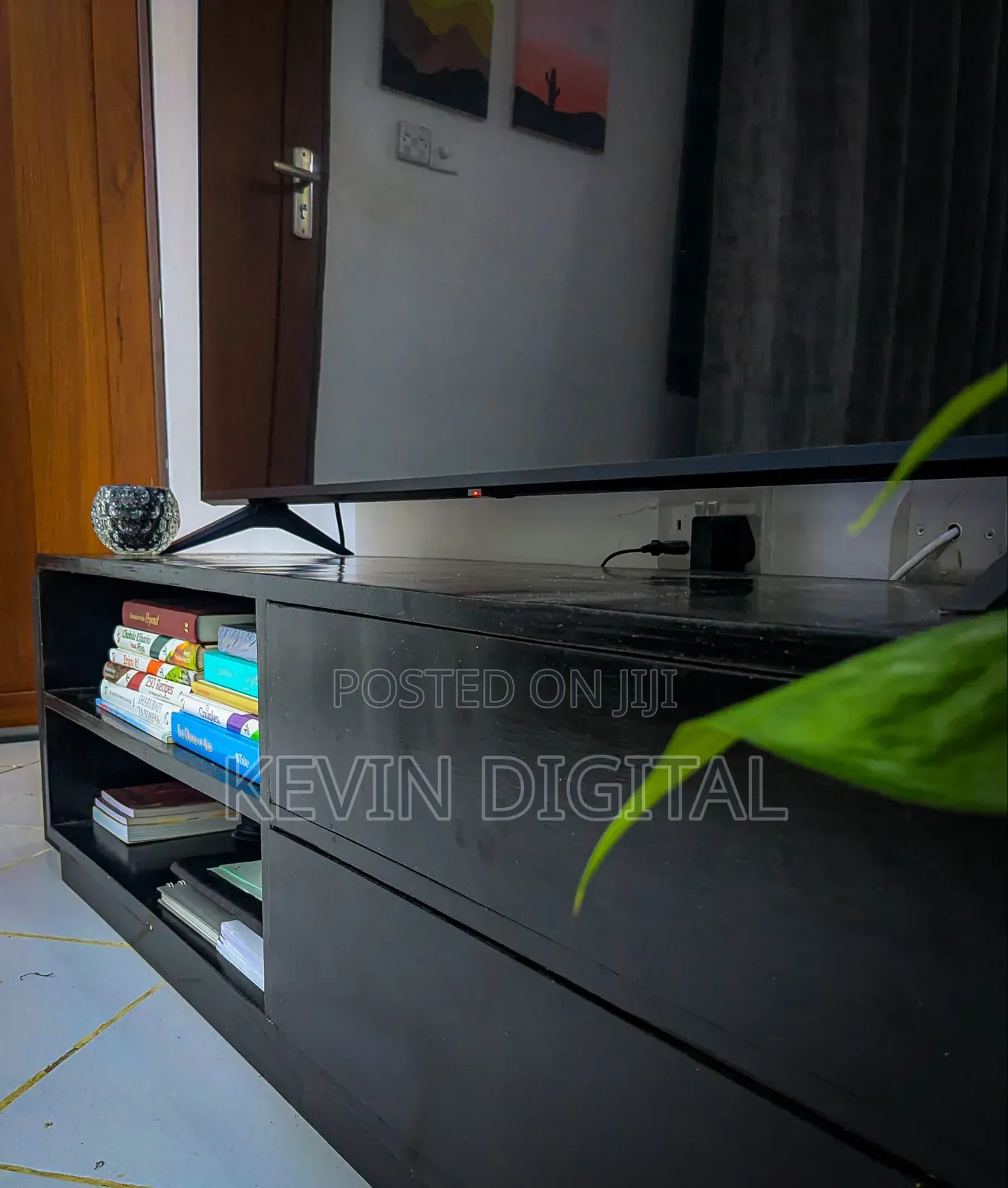 Tv Stand/ Tv Case Black