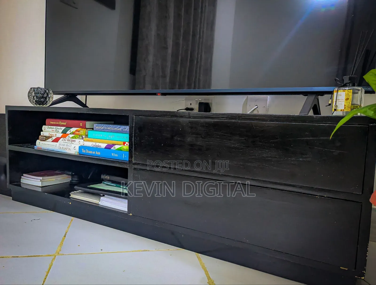 Tv Stand/ Tv Case Black