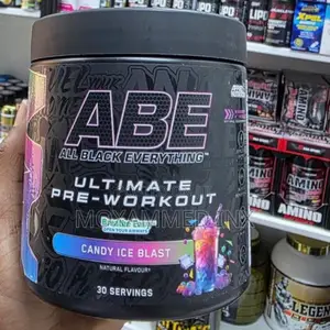 Abe Pre-Workout Powder in the Candy Ice Blast Flavor30 Servings