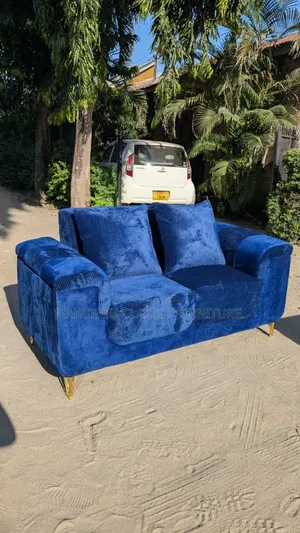 Sofa La Kisasa Na Rangi Pendwa Kabisa Ya Blue Ni Ya Watu Wawili