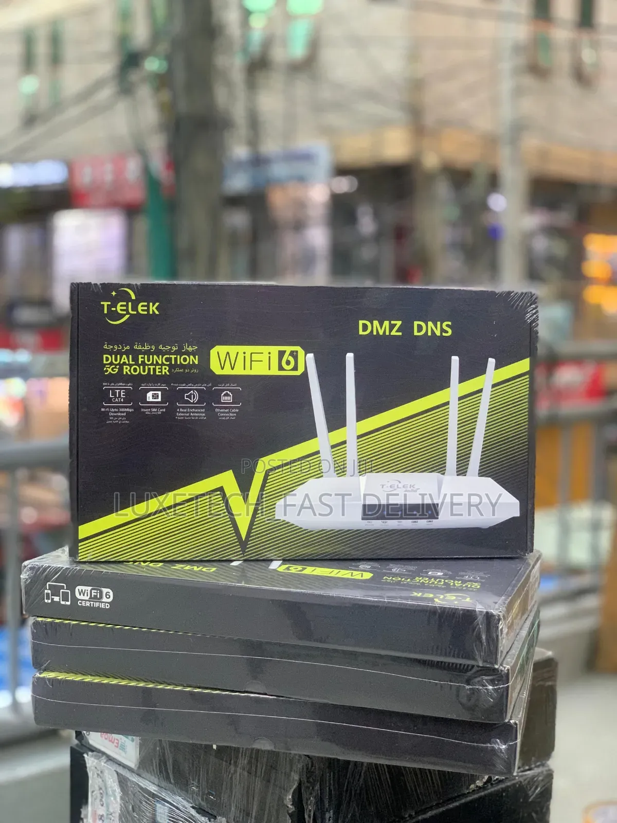 T-Elek Dual-Function 4g/5g Lte Router With Wi-Fi 6 Technology
