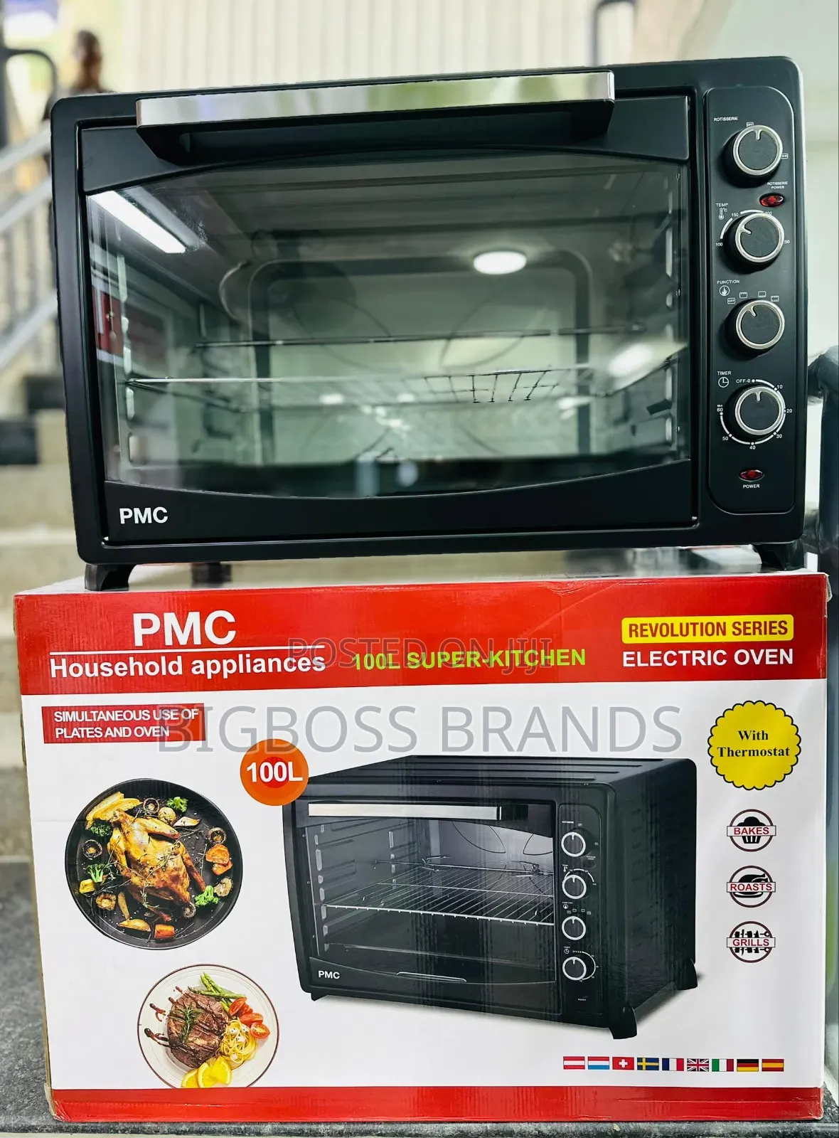 PMC Oven 100 Liters 2800 Watts Black (Nyeusi)