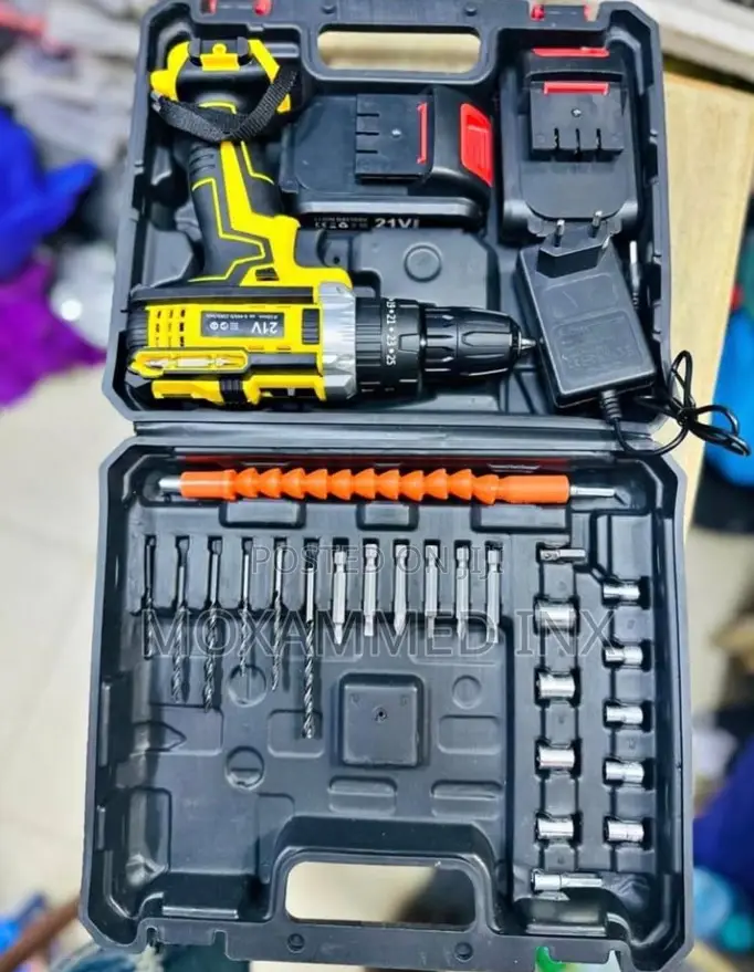 21v Cordless Drill Tool Kit,Includes a Cordless Drill