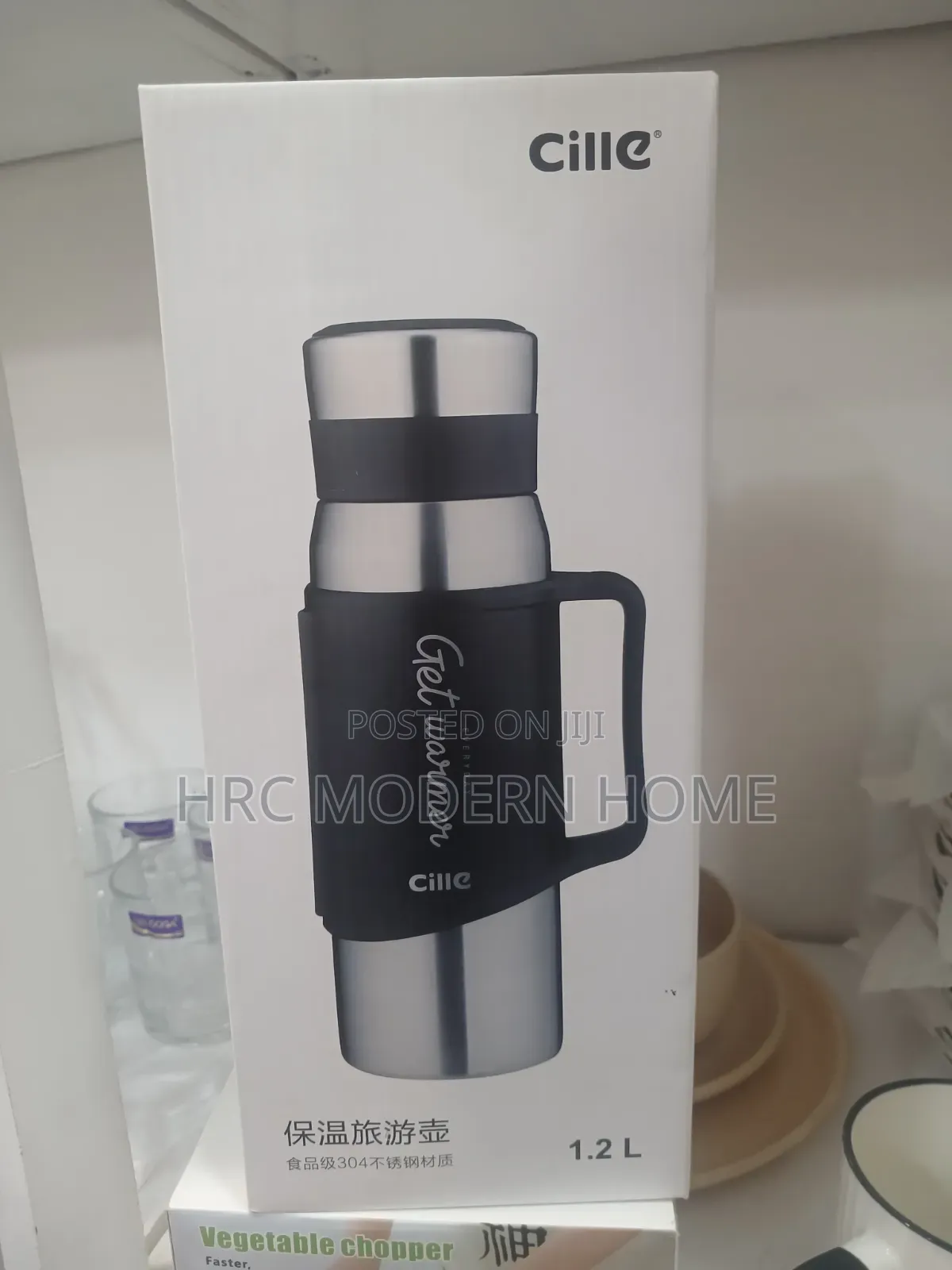 Cille Heavy Duty Stainless Steel Vacuum Flask / Thermos (1.2l)