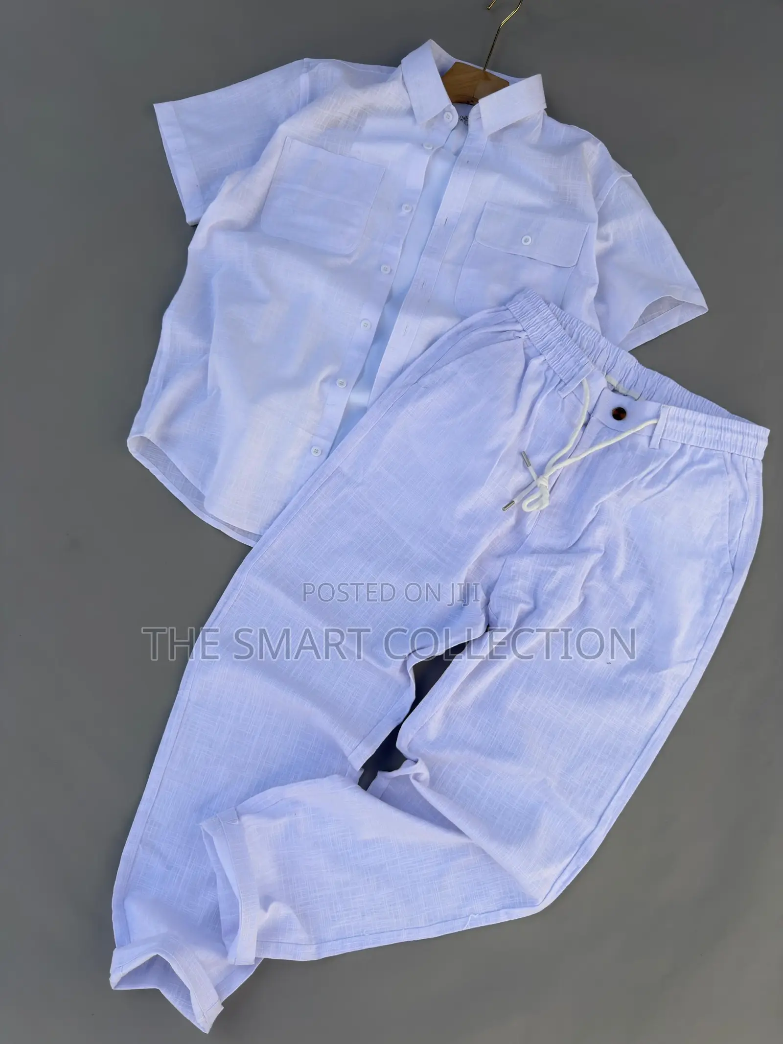 Full Linen White Trousers and Shirts