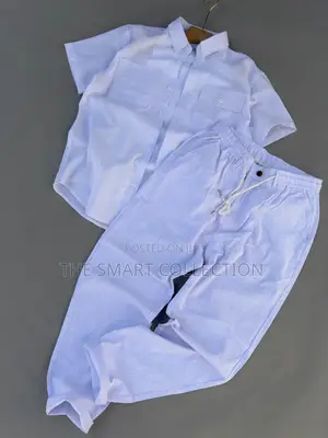 Full Linen White Trousers and Shirts