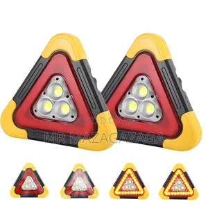 2-in-1 Solar Emergency Triangular Roadside Warning Light