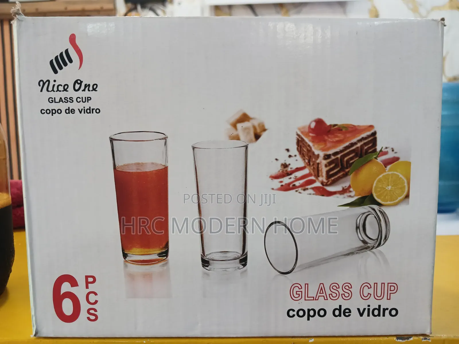 Glasi Mpya Za Kisasa (High-Quality Drinking Glasses)6pcs