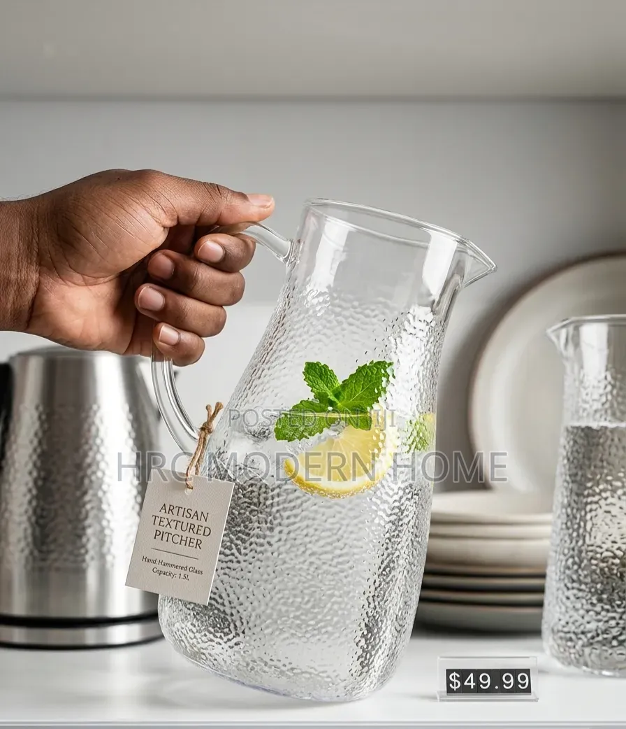 Durable Stylish Textured Acrylic Pitcher – Shatterproof Elegant