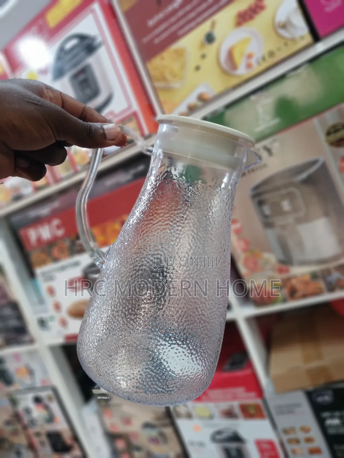 Durable Stylish Textured Acrylic Pitcher – Shatterproof Elegant