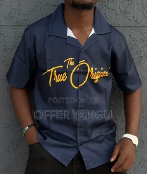 Cuban Collar Printed Shirt
