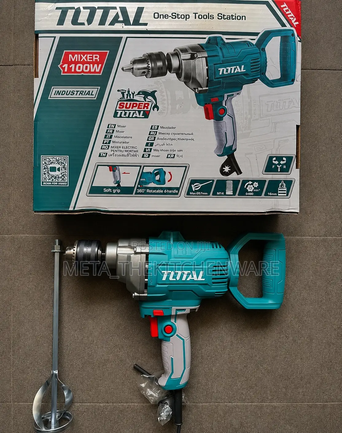 Total Drill Mixer 1100w Td61106