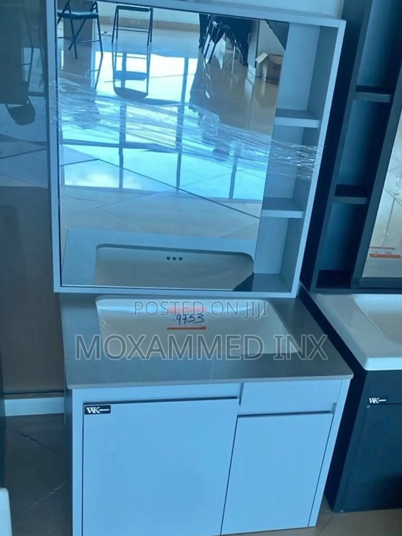 Wk 60cm Grey Wall-Mounted Bathroom Vanity Setfeaturing