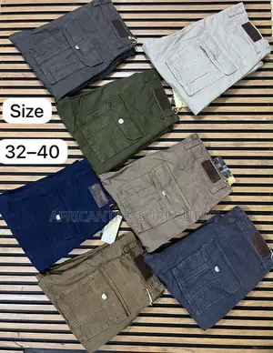 Khaki Cargo Pants Featuring Multiple Utility Pockets Available