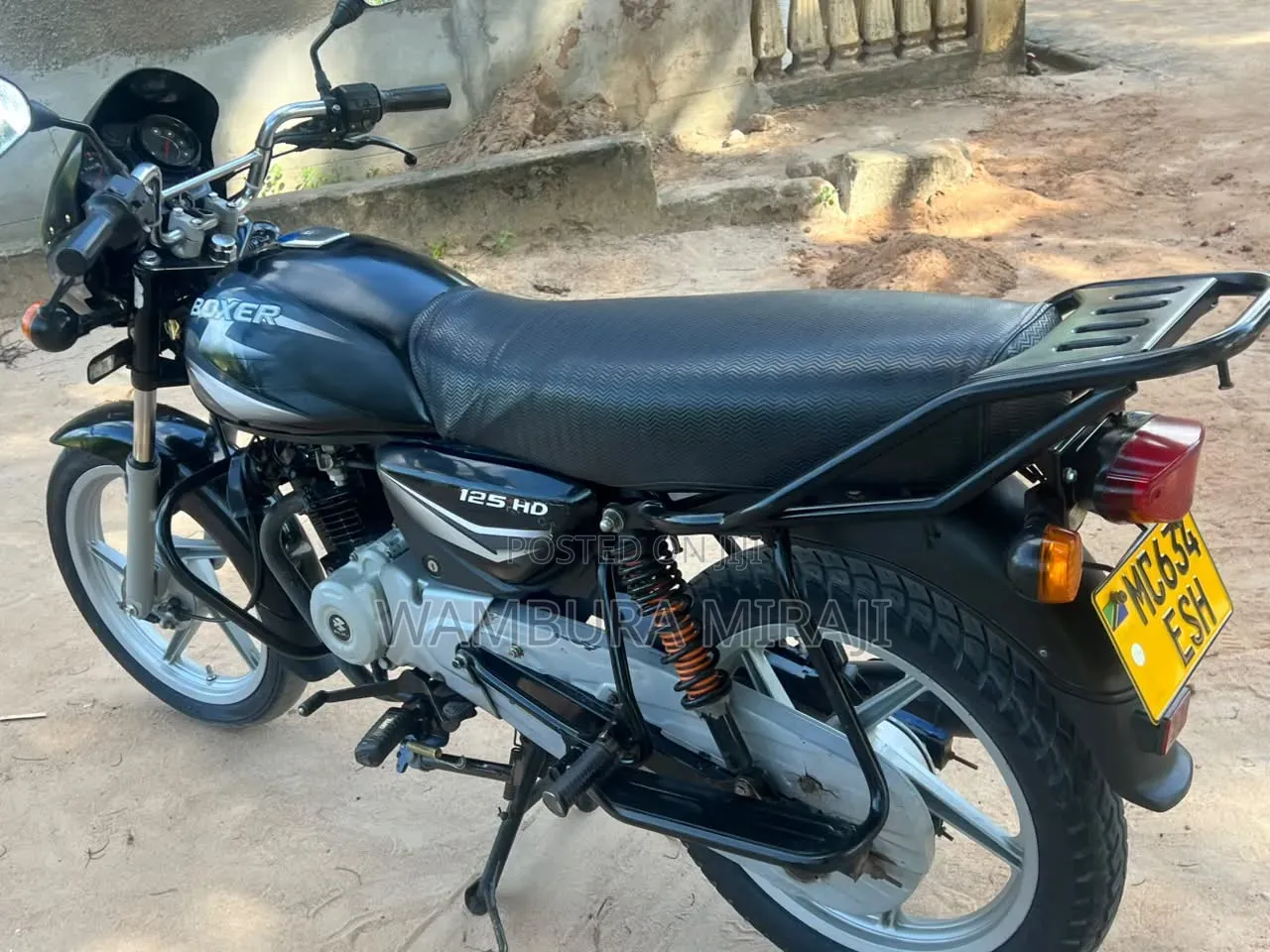 New Bajaj Boxer 125 2025 Black